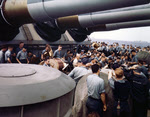 Band Concert on USS Wisconsin (BB-64), 1945 