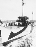 USS Woolsey (DD-77) being launched, 17 September 1918