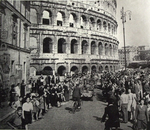Allied Troops pass the Colosseum, June 1944 