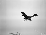 Avro 504B in the air 