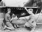 Breguet 14 being armed by American ground crew, 1918 