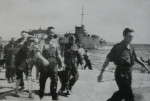 German POWs on Dragoon landing beach 