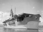 HMS Attacker at Greenock, 1943 