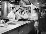 Serving Dinner, HMS Battler, 1943 