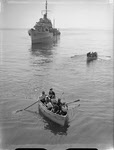 Boarding Parties return to HMS Hotspur, c.1943-45 
