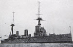 HMS Indefatigable from the right 
