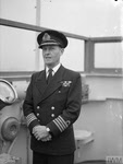 Captain Haynes of Bridge of HMS Khedive 