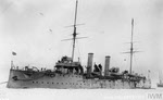 HMS Proserpine from the left 