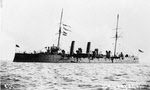 HMS Psyche from the left 