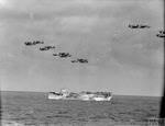 Nos.800 and 882 Squadrons overfly HMS Pursuer