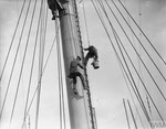 Cleaning Mast, HMS Royal Oak 