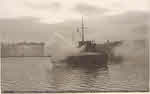 HMS Virago firing in honour of King Edward VII 