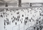 British Troops Ice Skating by Rhine at Cologne, c.1918-19 