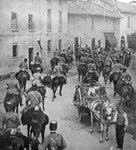 Italian Cavalry in an Austrian Village, 1915 