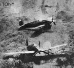Two Kawasaki Ki-61 'Tony' on the ground 