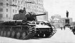KV-1 Model 1941 Heavy Tank in Moscow