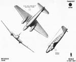 Plans of Mitsubishi Ki-57 'Topsy' (2 of 2)
