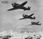 Nakajima Ki-44 Shoki 'Tojo' in formation 