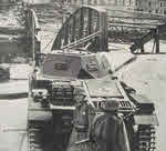 Panzer II at bridge, 1940
