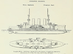 Plans of SMS Prinz Adalbert 